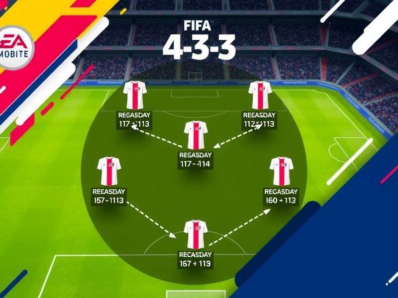 4-3-3 Formation Layout in FIFA Mobile FIFA Mobile 4-3-3 Formation Diagram